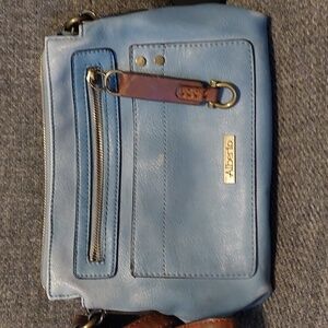 Alberto Small Handbag Blue Denim